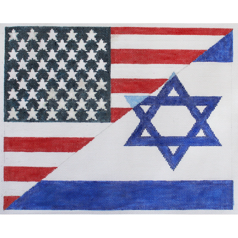 TALLIS American & Israeli Flags PLD Needlepoint Designs