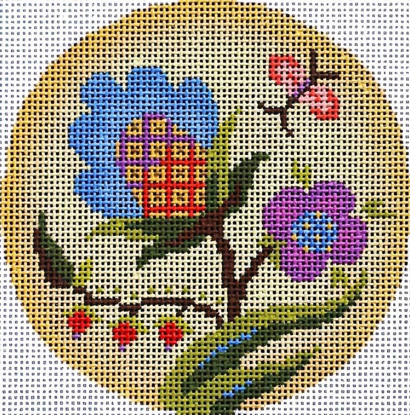 Jacobean Glow Ornament PLD Needlepoint Designs