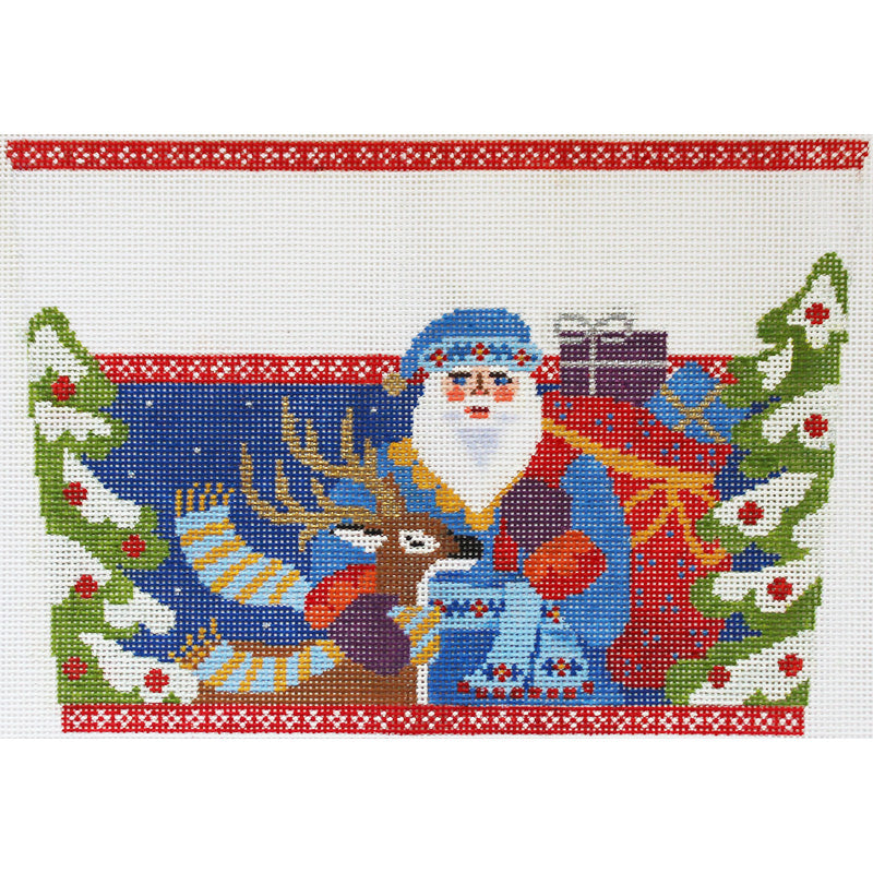 CUFF: Jacobean Santa with Deer