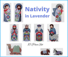 Load image into Gallery viewer, The Nativity Series in Lavender: 10 Piece set
