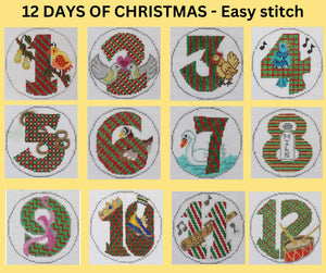 12 DAYS OF XMAS EASY STITCH: 5 GOLDEN RINGS