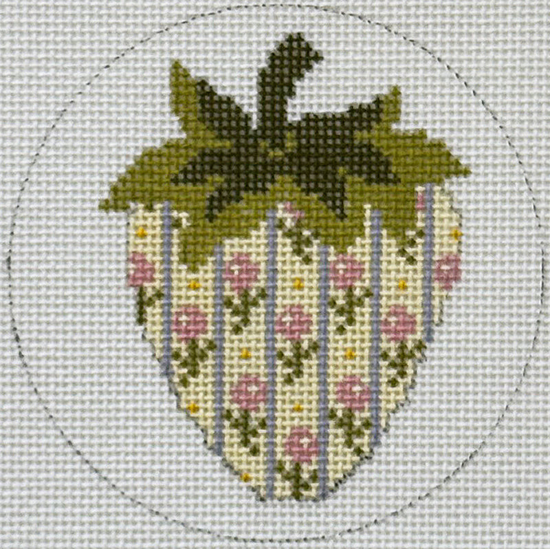 Strawberries:Pink flowers on Yellow AC 186