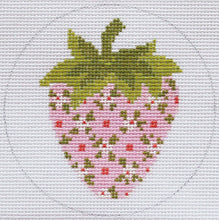Load image into Gallery viewer, Strawberries: White flowers on Blue-- AC 195
