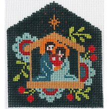 Load image into Gallery viewer, Creche ornament in lavender -AC 192
