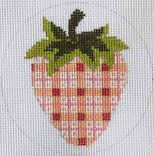 Load image into Gallery viewer, Strawberries: White flowers on Blue-- AC 195
