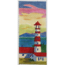 Load image into Gallery viewer, Red lighthouse bookmark -- LM 740
