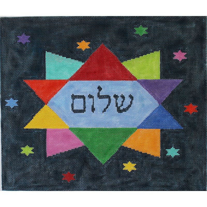 Tallis: Star of David w/ Shalom