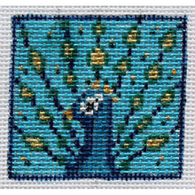 Load image into Gallery viewer, Bag Tags: Peacock on 18 mesh -SU 576-18
