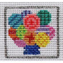 Load image into Gallery viewer, Bag Tags: Flower Pot on 13 mesh -SU 577-13

