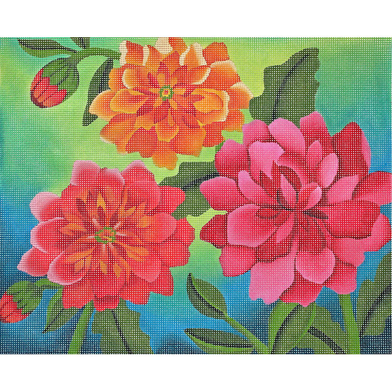 Dahlia Garden PLD Needlepoint Designs