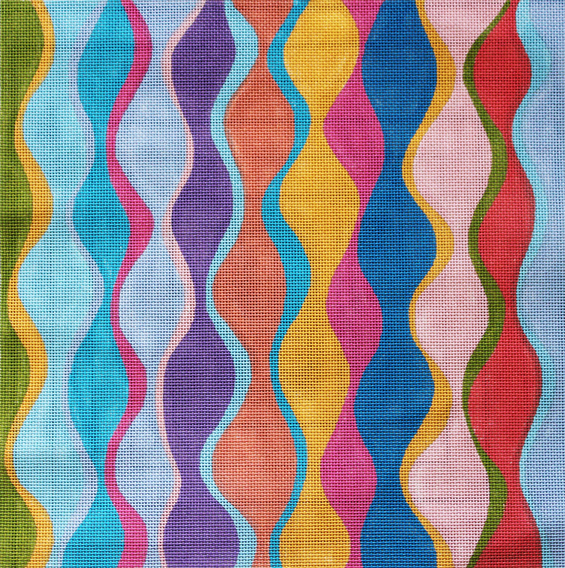 Wavy Harlequin - Rainbow colors