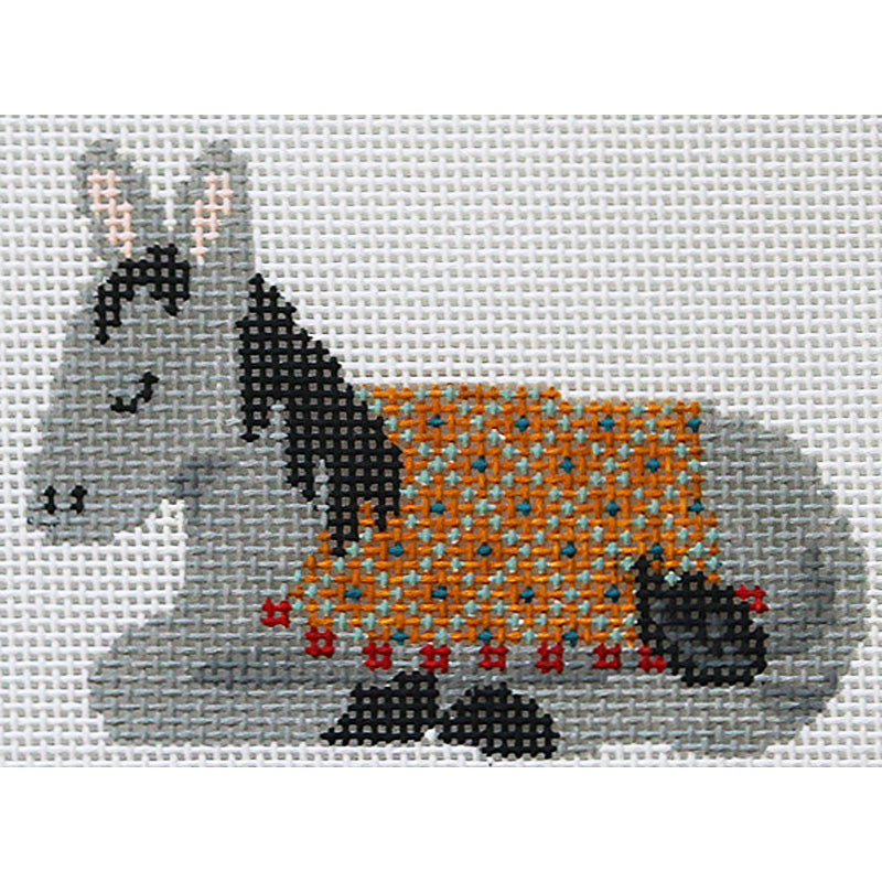 The Nativity Series in Teal: Donkey