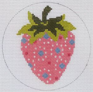 Strawberries: Pink w/blue dots