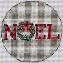 Load image into Gallery viewer, Gingham ornament - NOEL
