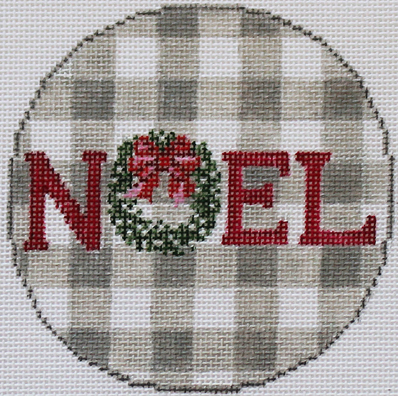 Gingham ornament - NOEL