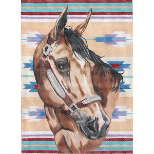 Bridled Horse With Blanket