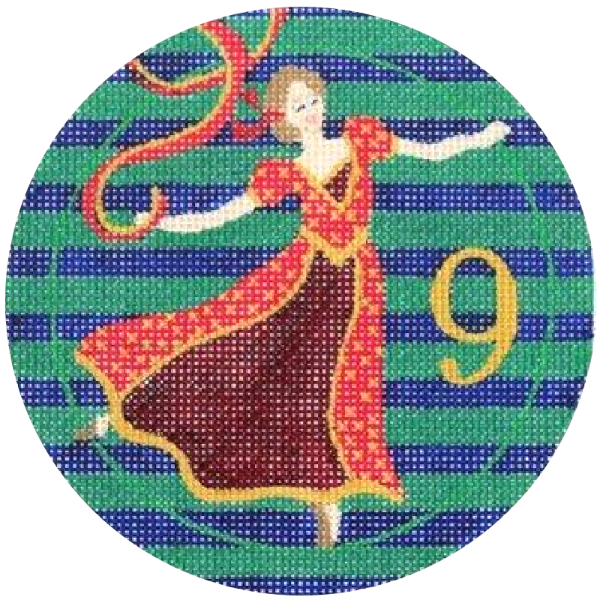 12 Days of Christmas Series: 9 Ladies Dancing – PLD Needlepoint