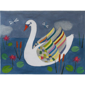Colorful Swan by Melanie