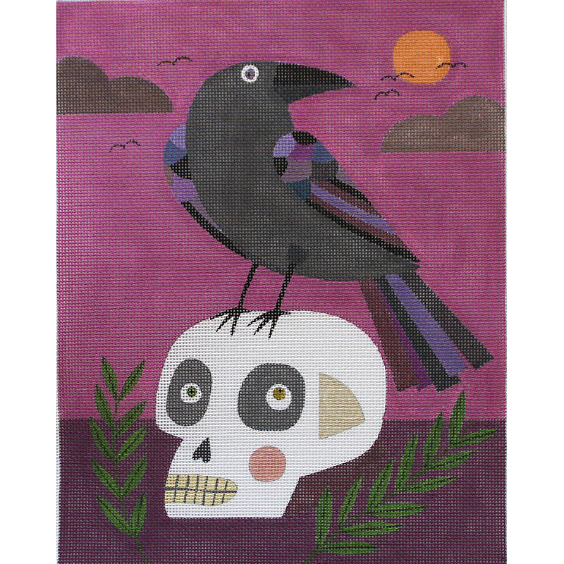 Skull & Crow by Melanie