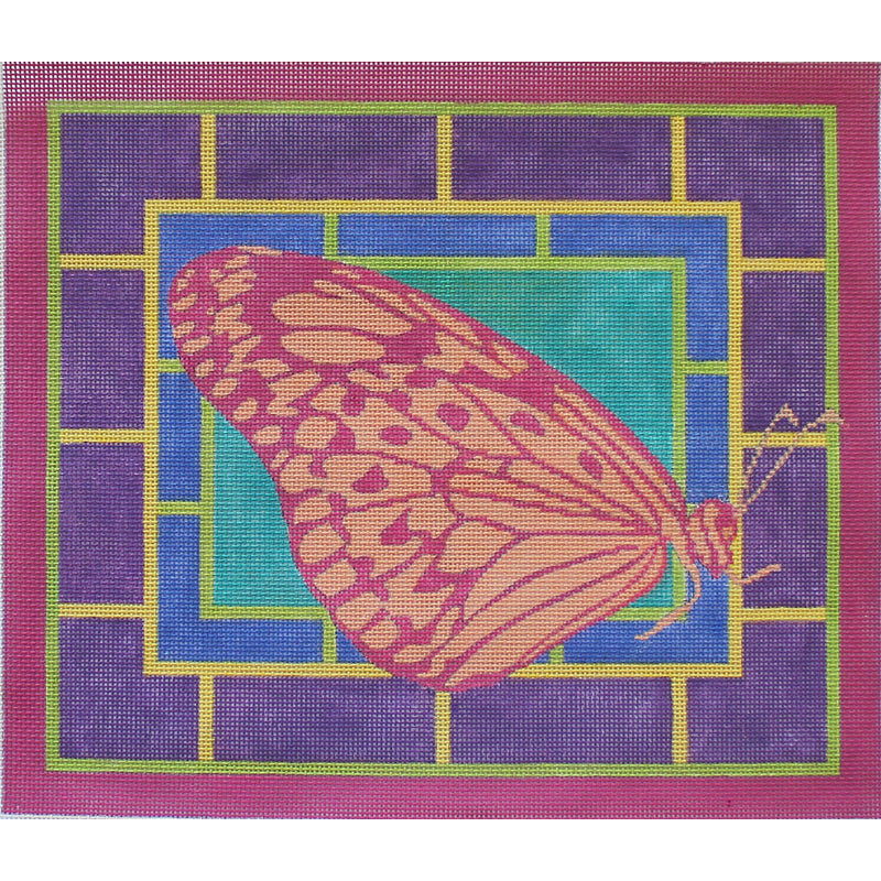 Pink/Orange Butterfly contemporary art